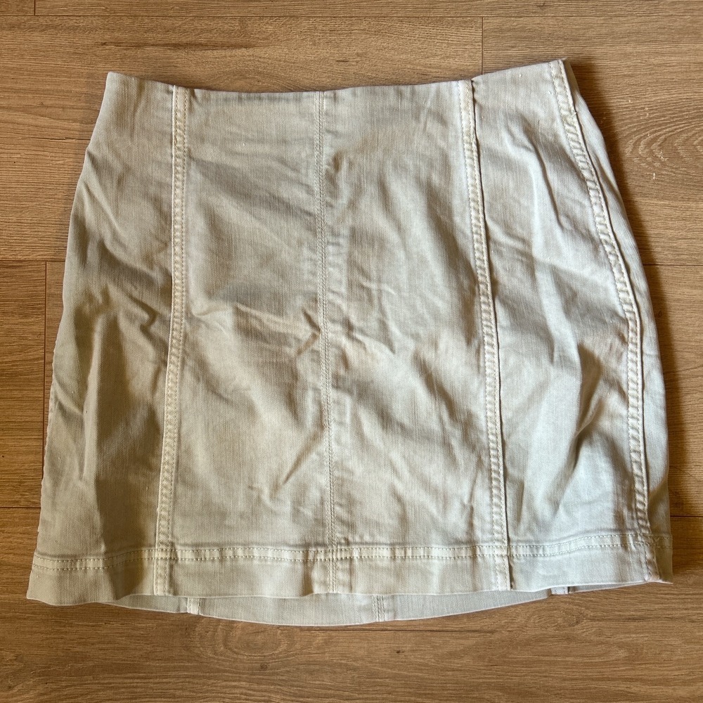 Wild Fable Womens Light Green Denim Mini Skirt